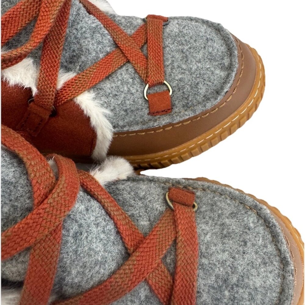 Sorel ONA AVE Alpine WP Fleece Lined Waterproof Leather Boots US SIZE 5 - Picture 4 of 10